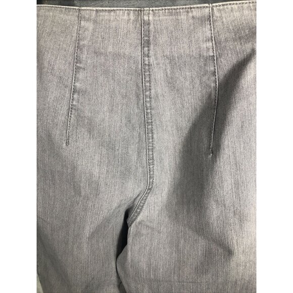 Jacky Vanilia Becky Gray Denim Trouser Pants Size 14 With Zip Pockets - Picture 15 of 16